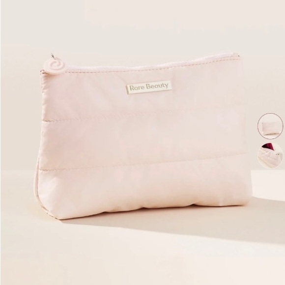 NWT RARE BEAUTY by Selena Gomez Puffy Makeup Bag and Rare Enamel Pin plus - Picture 5 of 5